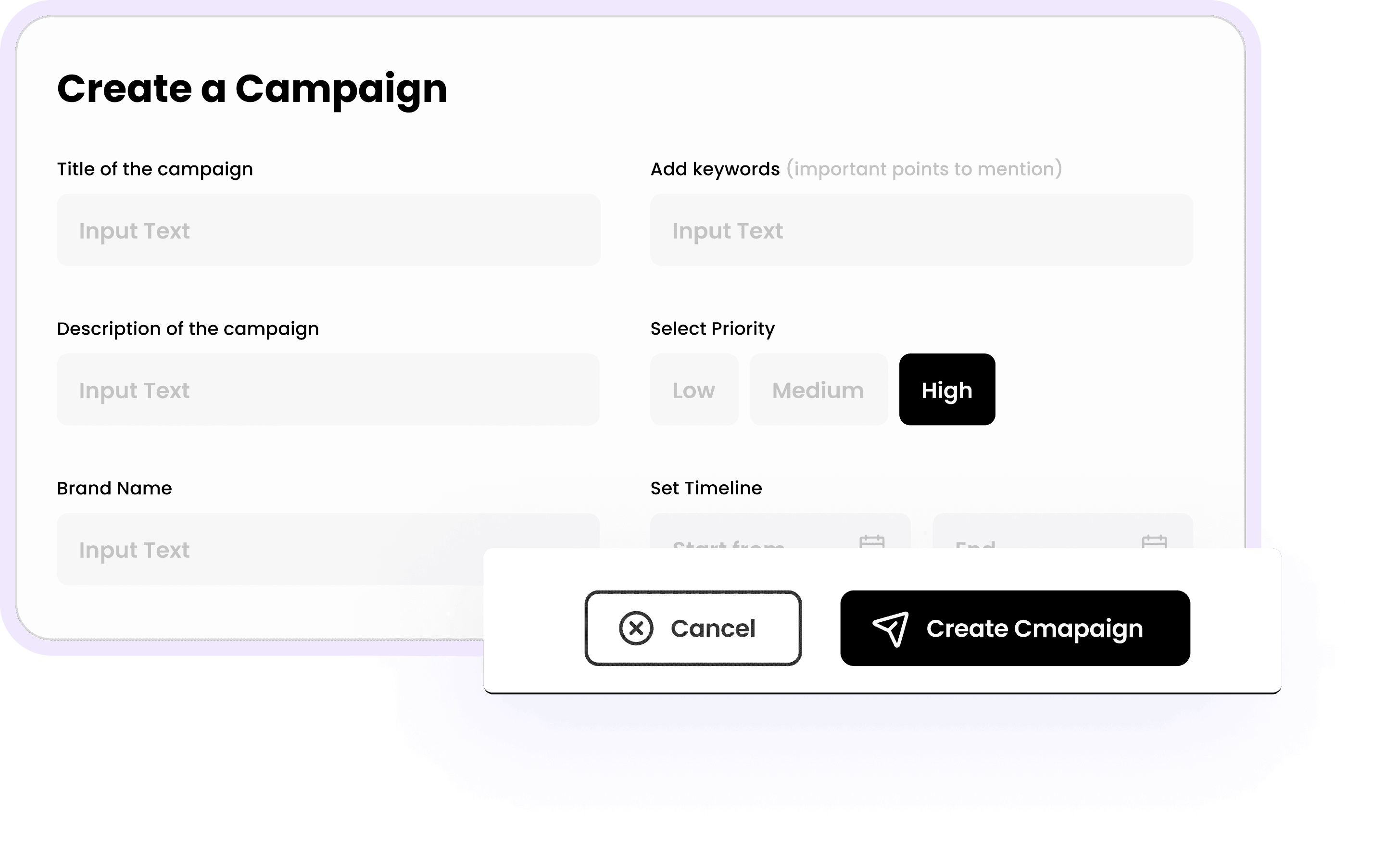 Campaign Overview Detail Mockup